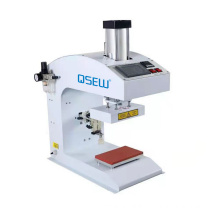 QS-AM10 single work table heat press machine T shirt printing machine logo label pneumatic suction machine